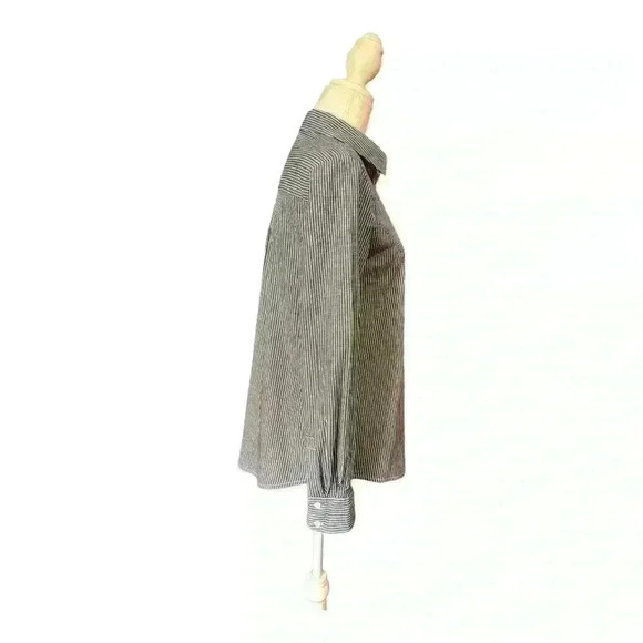 Thakoon For Design Nation Button Down Collared Chambray Stripe Shirt Women’s M - Picture 3 of 8